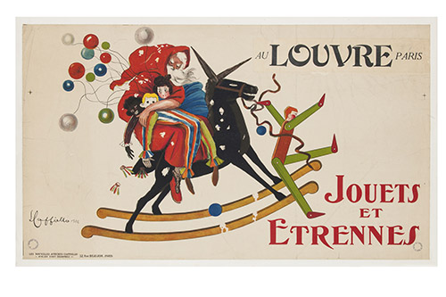 Leonetto Cappiello (1875-1942) — Au Louvre. Jouets et étrennes, 1922, Affiche, lithographie. © Les Arts Décoratifs / Jean Tholance.