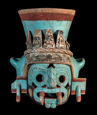 Olla Tlaloc. Olla Tlaloc Museo de Sitio del Templo Mayor. ©D.R. Secretaría de Cultura-INAH-MEX. Proyecto Templo Mayor, photo Mirsa Islas.