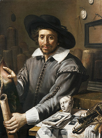 Artiste français ou italien, XVIIe siecle, Portrait de François Langlois, dit Ciartres, vers 1630-1635. Huile sur toile. 91,5 x 68,5 cm. Fondation Custodia, Collection Frits Lugt, Paris, inv. 2010-S.61.