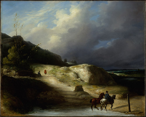 Théodore Géricault, Paysage sur la côte d’Angleterre, 1820-1821, Bruxelles, collection particulière.
