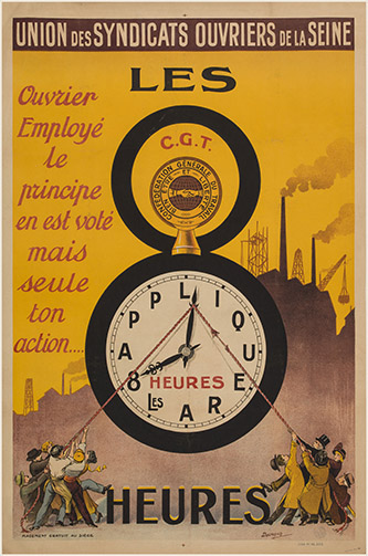 Voiture du Cartel du travail qui fut la première à être équipée d'un haut-parleur dans une campagne électorale, Paris. Photographie, 1924. Fonds Roger-Viollet.