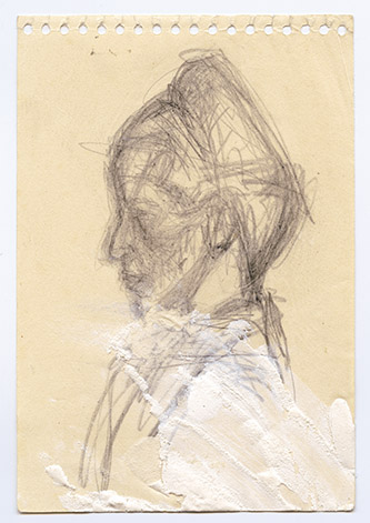Alberto Giacometti, Buste de Simone de Beauvoir, vers 1946. Fondation Giacometti. © Succession Alberto Giacometti / Adagp, Paris 2025.