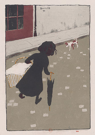 Pierre Bonnard, La Petite Blanchisseuse, 1896. Lithographie en couleurs. BnF, Estampes et photographie.