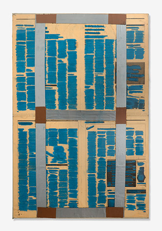 Pierre Buraglio, Caviardage « Les très riches heures de P. B. », 1982, Collection Dominique Avis. © Alberto Ricci.