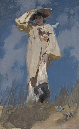 John Singer Sargent (1856-1925), Un coup de vent (Judith Gautier), vers 1883-1885. Huile sur toile, 62,9 x 38,1 cm. Richmond, Virginia Museum of Fine Arts, Collection James W. et Frances Gibson McGlothlin, L2015.13.47. Photo © Virginia Museum of Fine Arts / Travis Fullerton.