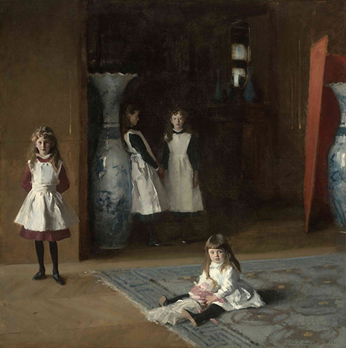 John Singer Sargent (1856-1925), Portraits d’enfants, dit aussi Les Filles d’Edward Darley Boit, 1882. Huile sur toile, 221,9 x 222,6 cm. Boston, Museum of Fine Arts, don de Mary Louisa Boit, Julia Overing Boit, Jane Hubbard Boit, and Florence D. Boit à la mémoire de leur père, Edward Darley Boit, 19.124. Photo © 2025 Museum of Fine Arts, Boston.