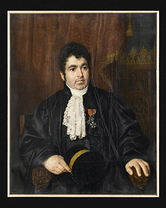 Frédéric Millet (1786-1859). Portrait d’Alexandre Du Sommerard, France, première moitié du XIXe siècle. Peinture à l’huile sur ivoire. Paris, musée de Cluny - musée national du Moyen Âge. Cl. 23754. © GrandPalaisRmn (musée de Cluny - musée national du Moyen Âge) / Franck Raux.