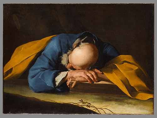 Giuseppe Antonio Petrini (1677 - 1755/1759) Le Sommeil de saint Pierre (?), Vers 1740, Huile sur toile, 85 x 115 cm. Paris, musée du Louvre – département des Peintures © Grand Palais Rmn (museÅLe du Louvre) / Stéphane Maréchalle.