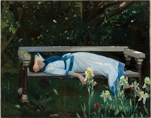 Michael Ancher (1849 1927), La Sieste [Middagshvil], 1890. Huile sur toile, 62 x 79 cm. Skagen, Art Museums of Skagen © Art Museums of Skagen.