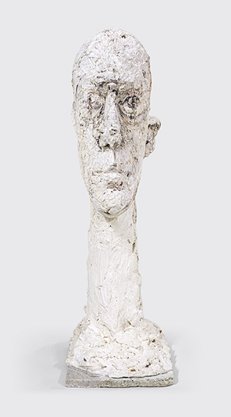 Alberto Giacometti, Grande tête, 1960. Plâtre peint - 100,5 x 31,7 x 43,1 cm. Fondation Giacometti. © Succession Alberto Giacometti / Adagp, Paris 2025.