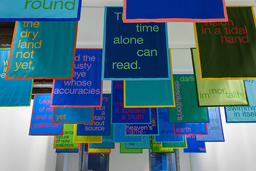 Renée Green, Space Poem #2 (Laura’s Words), 2009. Collection Frac Grand Large — Hauts-de-France. Crédit photo : Emile Ouroumov.