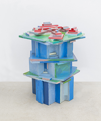 Igor Ckelkovski, Composition abstraite, années 1990. Huile sur bois, 88 х 67 х 74 cm.
