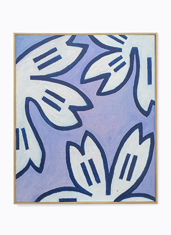 Igor Ckelkovski, De la série « Fleurs », 2007. Huile sur contreplaqué, 90 x 75 cm.