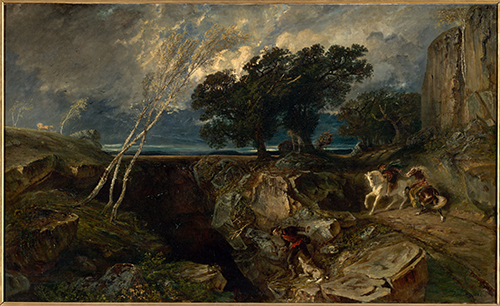 Paul HUET (1803-1869), Le Gouffre 1861, Paris, MusĂ©e dâOrsay. Photo © GrandPalaisRmn (musĂ©e d'Orsay) / HervĂ© Lewandowski.