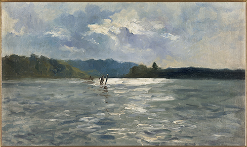 Paul HUET (1803-1869), La Laïta à marée haute 1865, Quimper, Musée des Beaux-Arts. Photo © GrandPalaisRmn / Mathieu Rabeau.