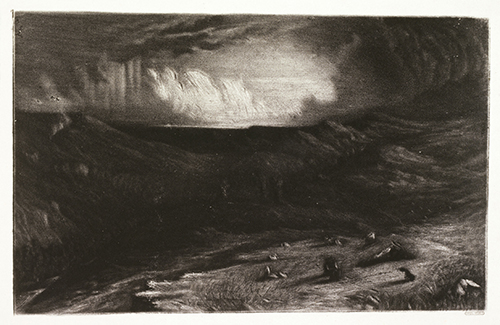 Paul HUET (1803-1869), Orage au Mont-Dore, 1835, Paris, Petit Palais. Musée des beaux-arts de la Ville de Paris CC0 Paris Musées / Petit Palais, musée des Beaux-Arts de la Ville de Paris.