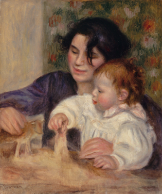 Auguste Renoir (1841-1919), Gabrielle et Jean, entre 1895 et 1896. Huile sur toile, 65 x 54 cm. Paris, musée de l’Orangerie. © photo : GrandPalaisRmn (musée de l’Orangerie).