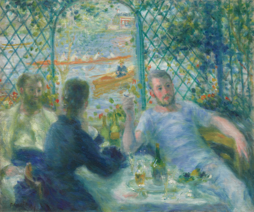 Auguste Renoir (1841-1919), Les Canotiers, 1875. Huile sur toile, 55 x 65,9 cm. Chicago, The Art Institute of Chicago, Potter Palmer Collection, 1922.437. Image courtesy of the Art Institute of Chicago.