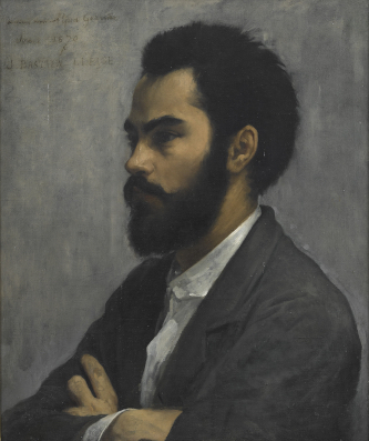Jules Bastien-Lepage, Portrait du peintre émailleur Alfred Garnier, juin 1870. Huile sur toile, 55,5 x 47 cm. Paris, Petit Palais, musée des Beaux-Arts de la Ville de Paris. CCØ Paris Musées / Petit Palais.