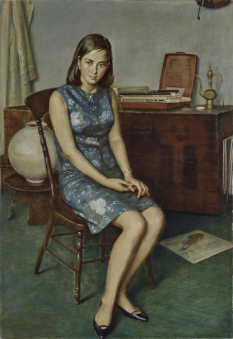 Kim In-soong (1911-2001), Listening, 1966, Séoul, musée national d’Art moderne et contemporain de Corée.