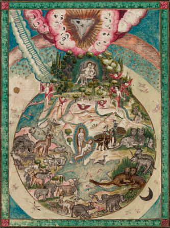 Barthélemy de Bologne, Des six jours de la Création, vers 1670 – 1680. BnF, Manuscrits.