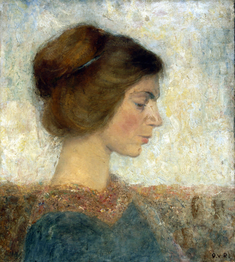 Otto van Rees, Adya de profil, fin 1905-1906, huile sur toile.Coll. part. © Adagp, Paris 2026.