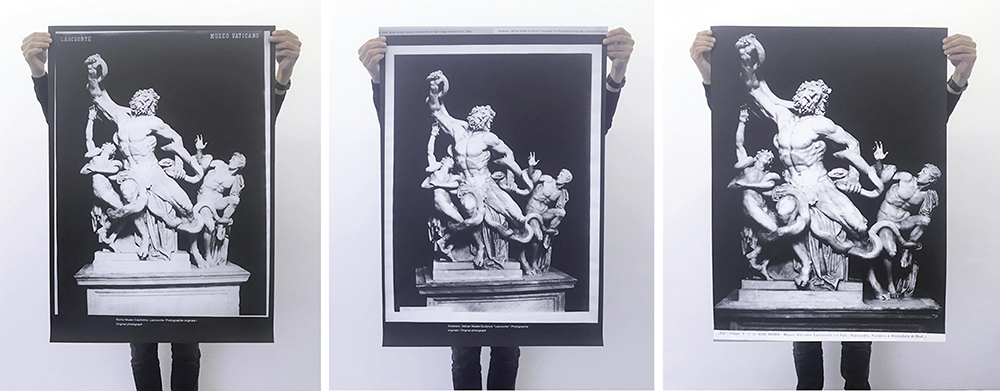 Koenraad Dedobbeleer, The Future Projects Light, The Past Merely Casts Shadows, 2019. Ensemble de trois sérigraphies sur papier. Chacune : 100 x 70 cm. Collection Frac Île-de-France. © Koenraad Dedobbeleer / Adagp, Paris, 2026.