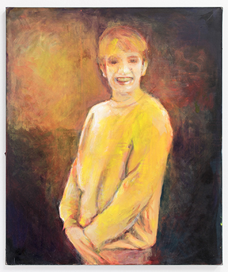 Jean-Luc Blanc, Un peu étroit, 2014. Huile sur toile, 100,2 x 84,4 x 2,5 cm. Collection Frac Île-de-France. © Jean-Luc Blanc / Adagp, Paris, 2026.