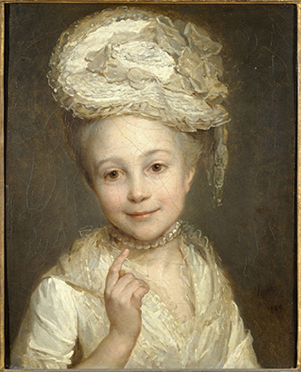 Nicolas-Bernard Lépicié, Emilie Vernet (1760-1794), en 1769. Paris, Petit Palais, musée des Beaux-arts de la Ville de Paris CCØ Paris Musées.