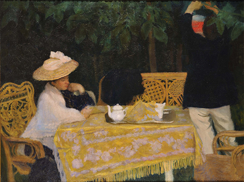 KĂĄroly Ferenczy, SoirĂ©e dâĂ©tĂ©, 1904-1905. Huile sur toile, 102,5 x 135,5 cm. Collection particuliĂšre / Courtesy Judit VirĂĄg Gallery, Budapest. Photo Tobor Master.