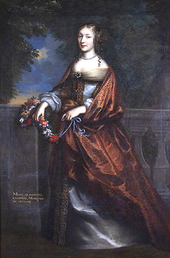 Jean Nocret, Marie de Rabutin-Chantal, marquise de Sévigné (1626-1696), vers 1645-1650. Huile sur toile. Vitré, château des Rochers-Sévigné, collection Cédrik de Ternay. © Vitré, château des Rochers-Sévigné / Cliché Photoplus/Maignan.