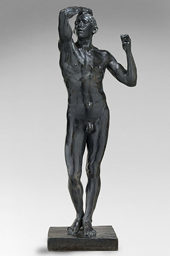 Auguste Rodin. L’âge d’airain (face) 1875-1877. Fonte Alexis Rudier,avant 1916. Bronze, fonte au sable. Paris, musée Rodin. © musée Rodin - photo Christian Baraja.