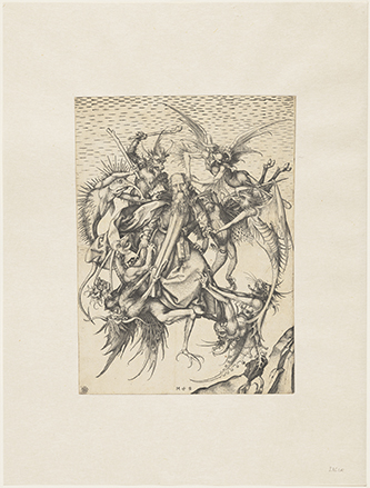 https://francefineart.com_Martin Schongauer, Saint Antoine tourmenté par les démons. Entre 1469 et 1473. Gravure au burin. H. 30,8; L. 22,8 cm. Paris, musée du Louvre, département des Arts graphiques, collection Edmond de Rothschild. © GrandPalaisRmn (musée du Louvre) / Gabriel De Carvalho.