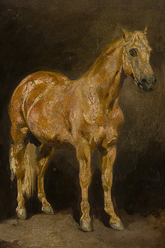 https://francefineart.com/  Eugène Delacroix, Étude d’un étalon alezan doré. © musée du Louvre, dist. GrandPalaisRmn / Tony Querrec.