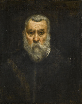 https://francefineart.com/ Tintoret, Autoportrait, vers 1588, huile sur toile, 63 x 52 cm, Paris, Musée du Louvre, département des Peintures. Crédit photo : © GrandPalaisRmn (musée du Louvre) / Jean-Gilles Berizzi.