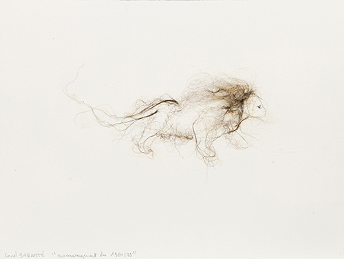 https://francefineart.com/  Lionel Sabatté, Ensauvagement du 19-11-2025, 2025/2026. Oxydation et terre de Lascaux sur papier Arches · 31 × 41 cm. © Lionel Sabatté, ADAGP, Paris, 2026. © Grégory Copitet.