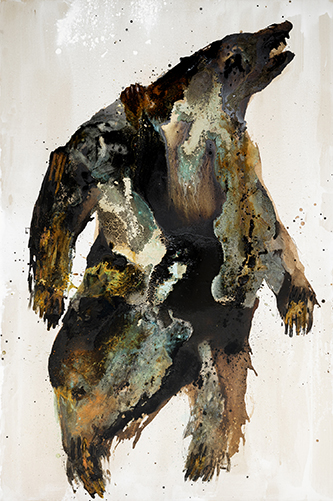 https://francefineart.com/  Lionel Sabatté, Morsure de l'air du 18-05-2026, 2026. Oxydation et terre de Lascaux sur toile · 200 × 120 cm. © Lionel Sabatté, ADAGP, Paris, 2026. © Grégory Copitet.