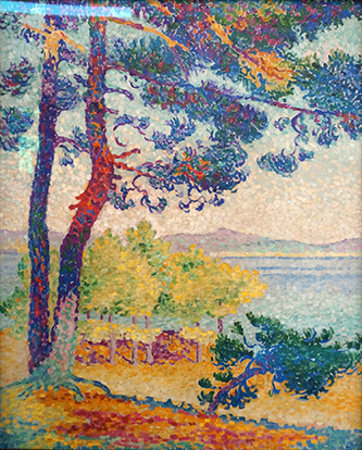 https://francefineart.com/  Henri-Edmond Cross (1856 - 1910), Après-midi à Pardigon, 1927, huile sur toile. Musée des Beaux-arts de Nancy, dépôt du Musée d’Orsay.